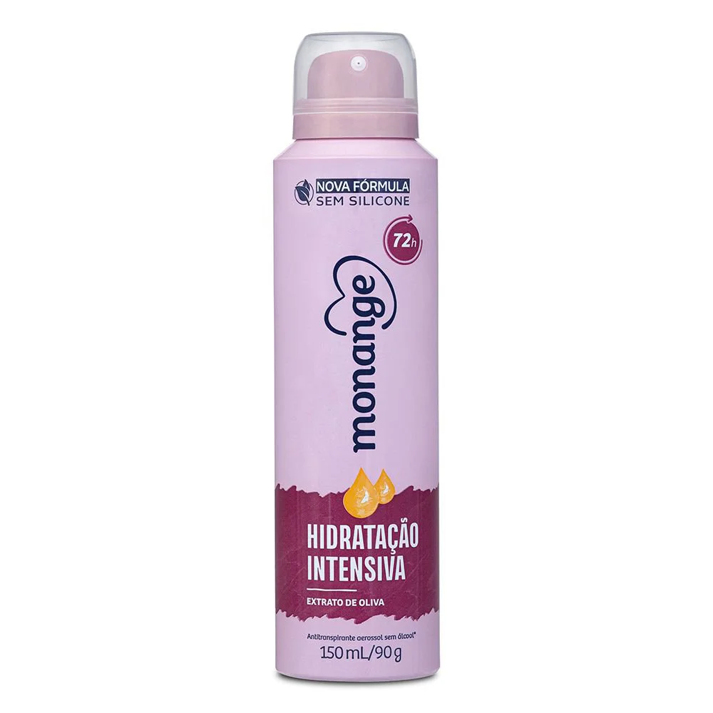 Desodorante Antitranspirante Aerossol Monange Hidratação Intensiva 150ml