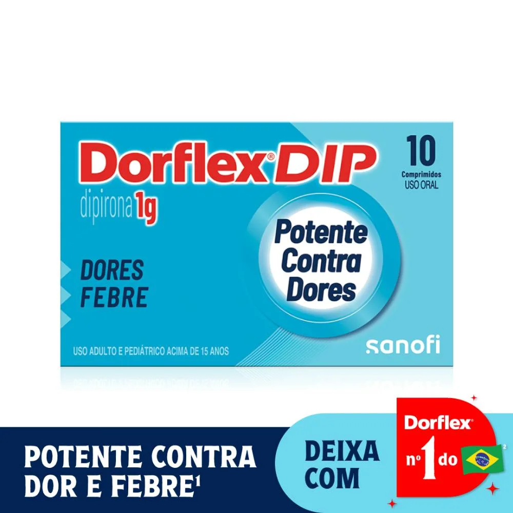 Dorflex Dip Analgésico Dipirona 1g 10 Comprimidos