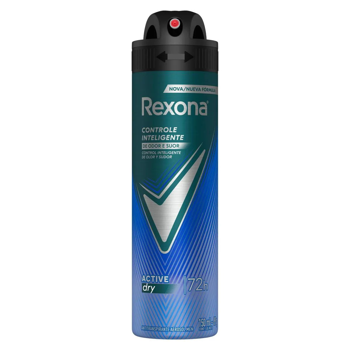 Desodorante Antitranspirante Aerosol Rexona Men Active Dry Masculino 72h 150ml