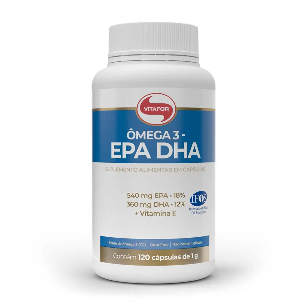 Ômega 3 EPA DHA Vitafor 120 cápsulas