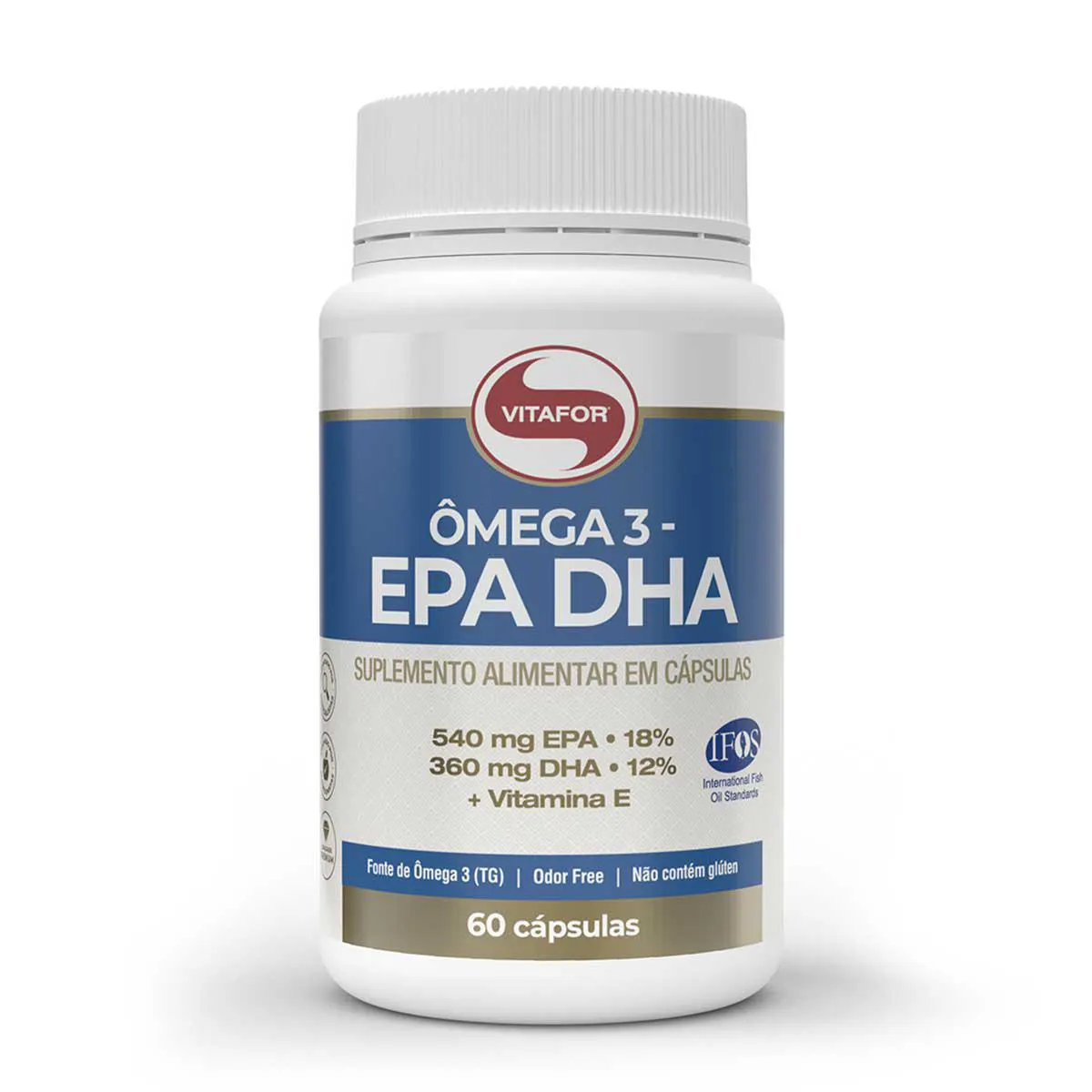 Ômega 3 EPA DHA Vitafor com 60 cápsulas
