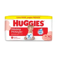 Fralda Descartável Infantil Huggies Máxima Proteção XG Pacote 82 Unidades Leve Mais Pague