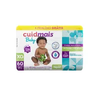 Fralda Infantil Cuidmais Baby Hiper XG 60 Unidades
