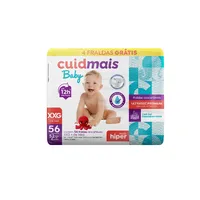 Fralda Infantil Cuidmais Baby Hiper XXG 56 Unidades