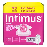 Absorvente Intimus Tripla Proteção Suave Com Abas 32 Unidades