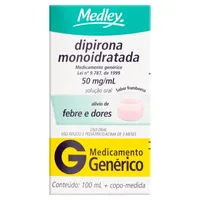 Dipirona Monoidratada Medley 50mg/ml 100 ml